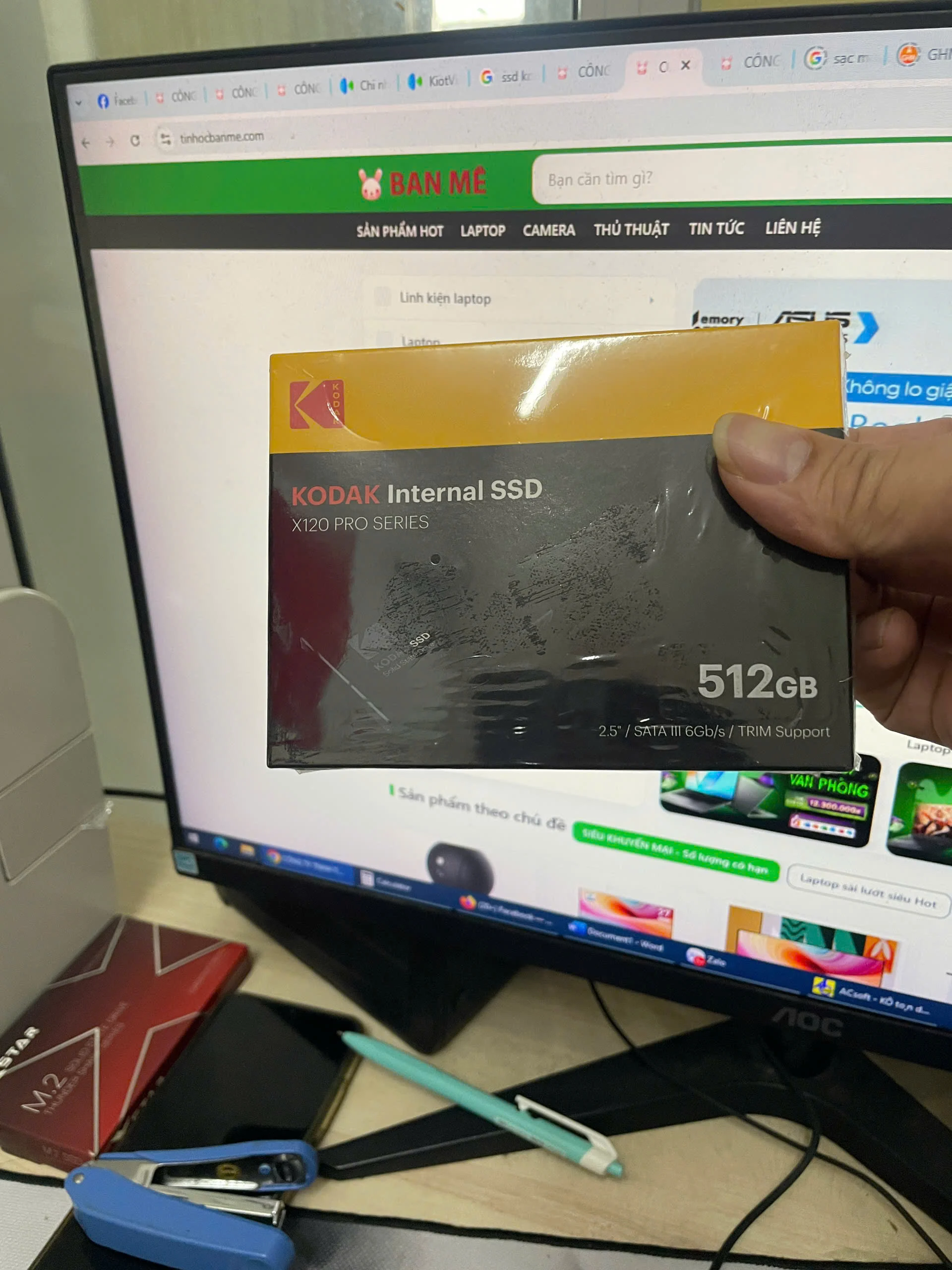 Ảnh tin Ổ Cứng SSD Kodak 512G X120 Pro 2.5" Sata III