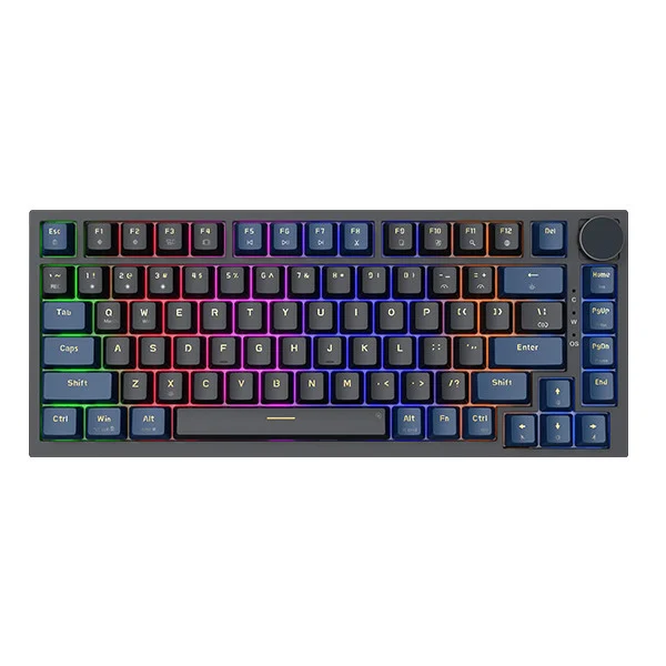 Ảnh tin Bàn phím cơ gaming E-Dra EK375V2 Beta | Có dây, Linear Switch, Blue + Black