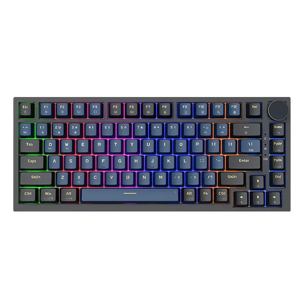 Ảnh tin Bàn phím cơ gaming E-Dra EK375V2 Alpha | Có dây, Linear Switch, Black + Blue