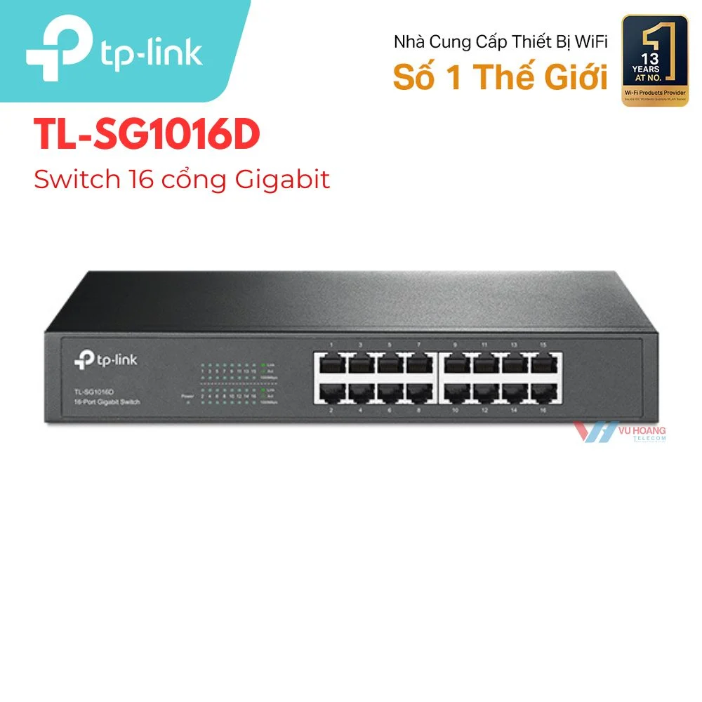 Ảnh tin Switch 16 cổng Gigabit TP-LINK TL-SG1016D