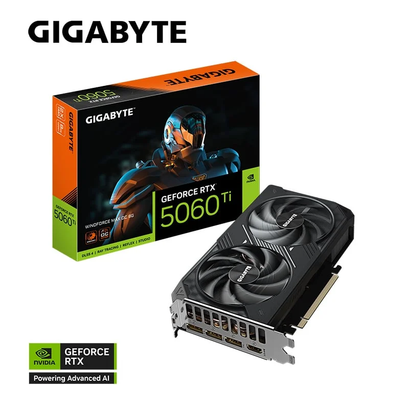 Ảnh tin Card màn hình Gigabyte GeForce RTX 5060 Ti WINDFORCE MAX OC 8G (GV-N506TWF2MAX OC-8GD) | 8GB…