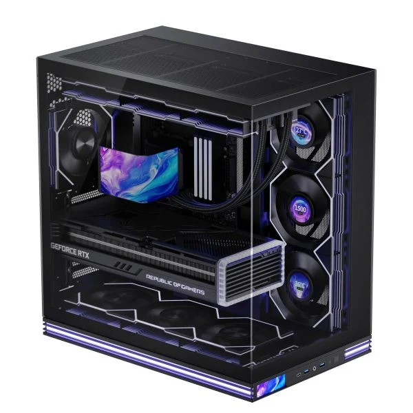 Ảnh tin Thùng máy Leopard AX-2 | ATX, Màn hình LCD, ARGB, Không kèm fan, Đen