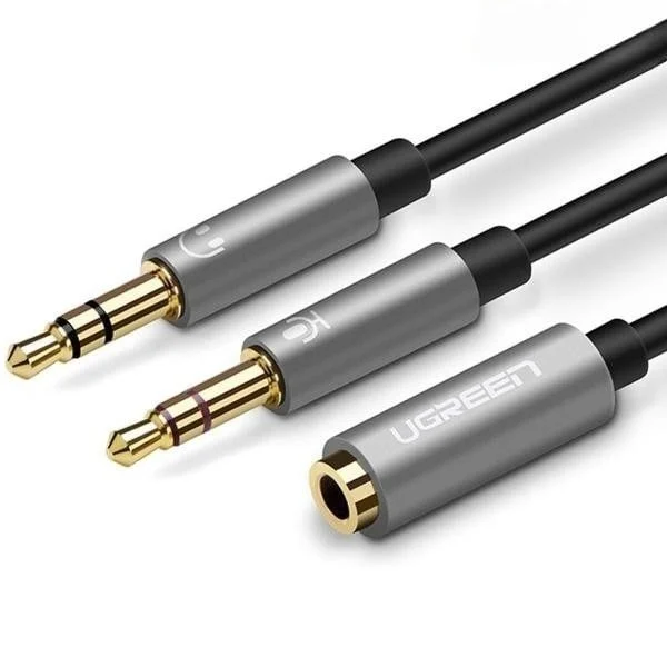 Ảnh tin Cáp Audio Ugreen 20899 | 3.5mm âm ra 2 x 3.5mm, Mic + Loa