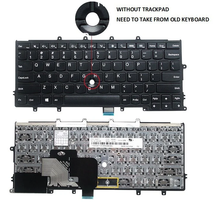 Ảnh tin Bàn phím laptop Lenovo Thinkpad X240, X240s, X250, X260, X270 (KO CHUỘT)