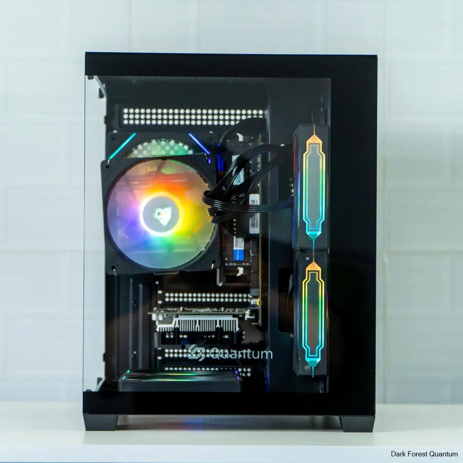 Ảnh tin Case bể cá Quantum-B + 5 Fan ARGB (Đen)