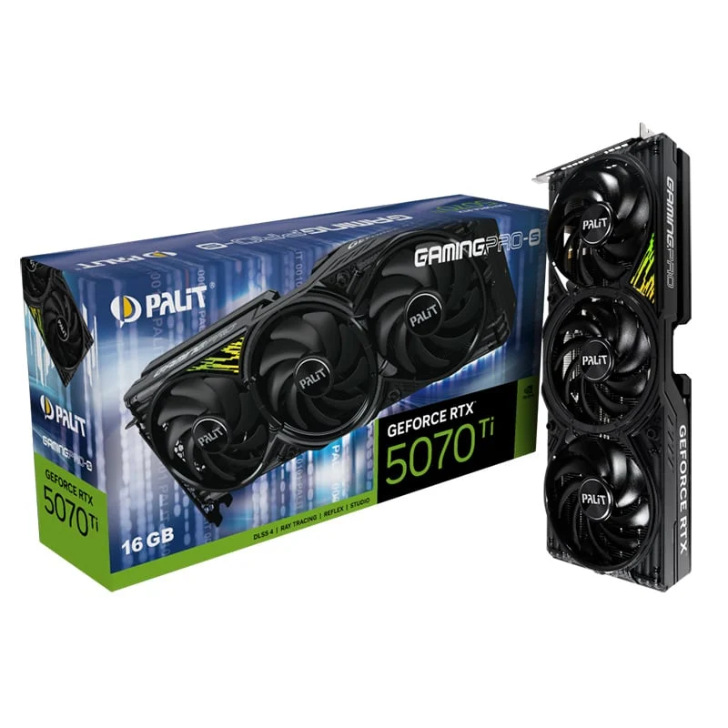 Ảnh tin Card màn hình NVIDIA GeForce RTX 5070 Ti Palit GamingPro-S | 16GB GDDR7, 8960 CUDA