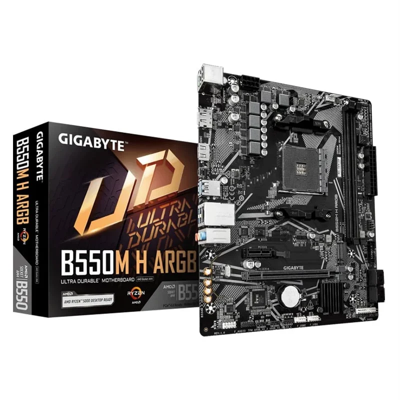 Ảnh tin Mainboard Gigabyte B550M H ARGB | AM4, mATX, 2 khe RAM