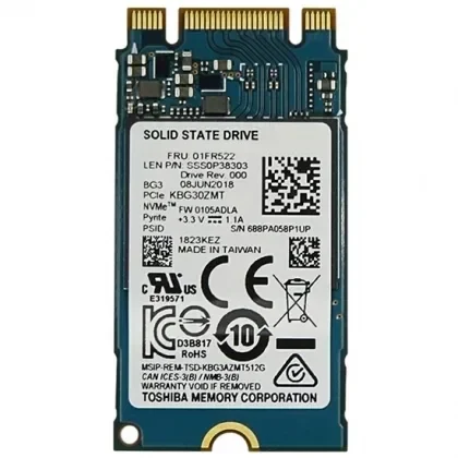 Ảnh tin Ổ cứng SSD M2-PCIe 128GB Toshiba BG3 2242 NVMe BH 01TH