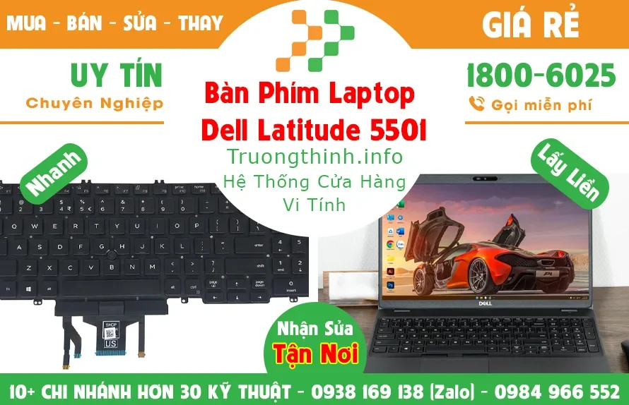 Ảnh tin Bàn Phím Laptop Dell Latitude 5501