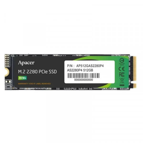 Ảnh tin Ổ cứng SSD Apacer AS2280P4 512GB | PCIe Gen3 x4 NVMe, M.2 2280 (AP512GAS2280P4-1)
