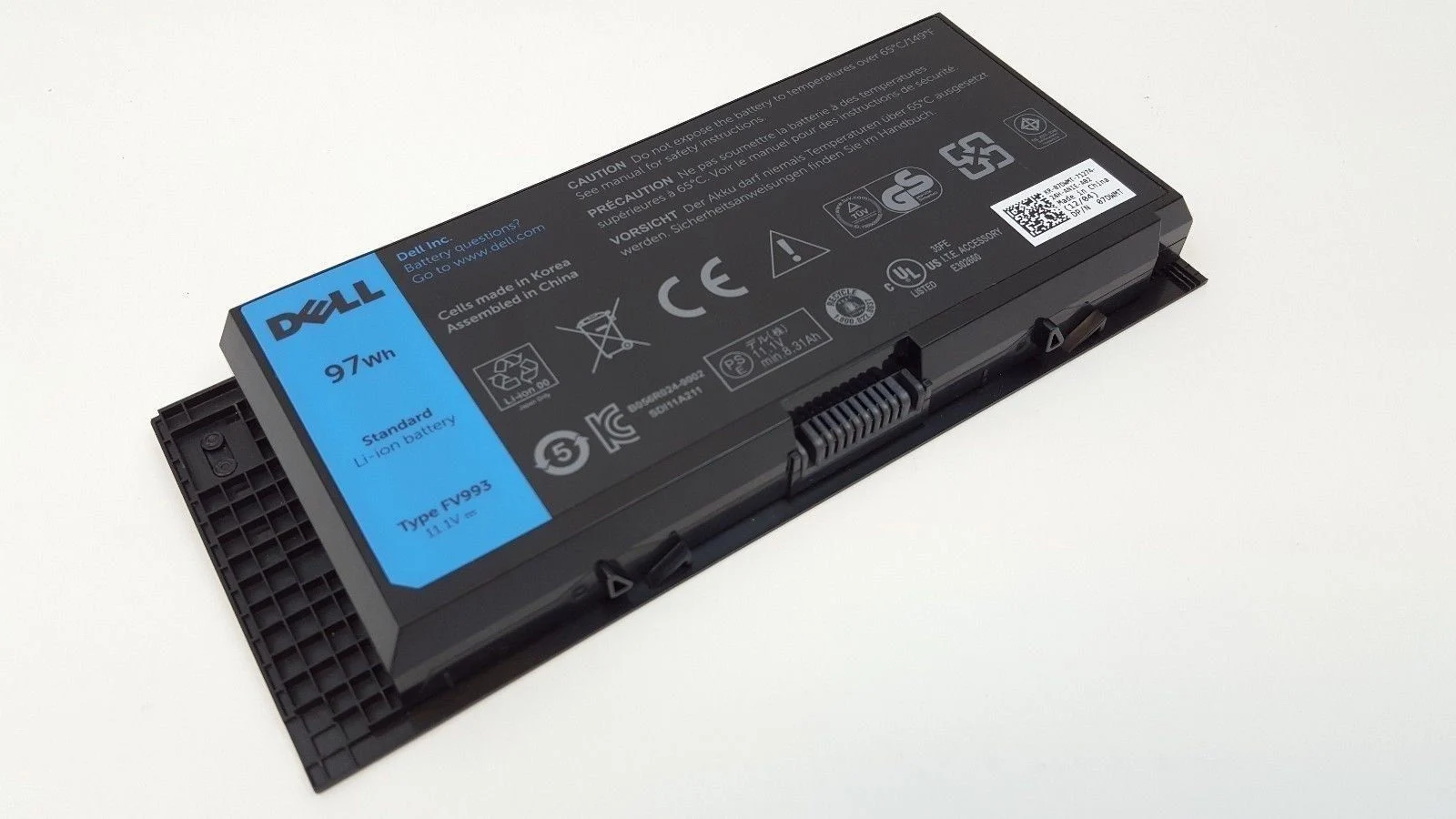 Ảnh tin Pin laptop Dell Precision M4600 M4700 M4800 M6600 M6700 M6800 – FV993 (9 cell)