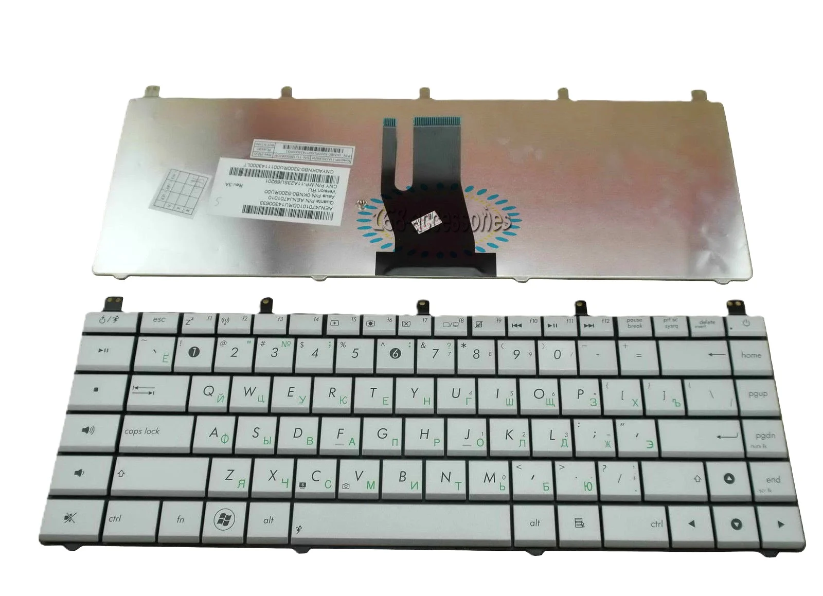 Ảnh tin Bàn phím laptop Asus N45 N45S N45V N45-2 N45SF N45SL màu bạc
