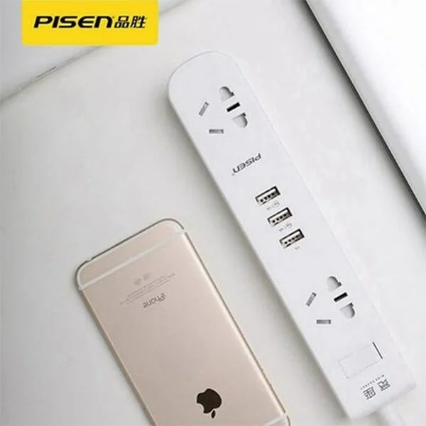 Ảnh tin Ổ CẮM ĐIỆN USB PISEN K23 chuẩn 2A cho ĐT xịn