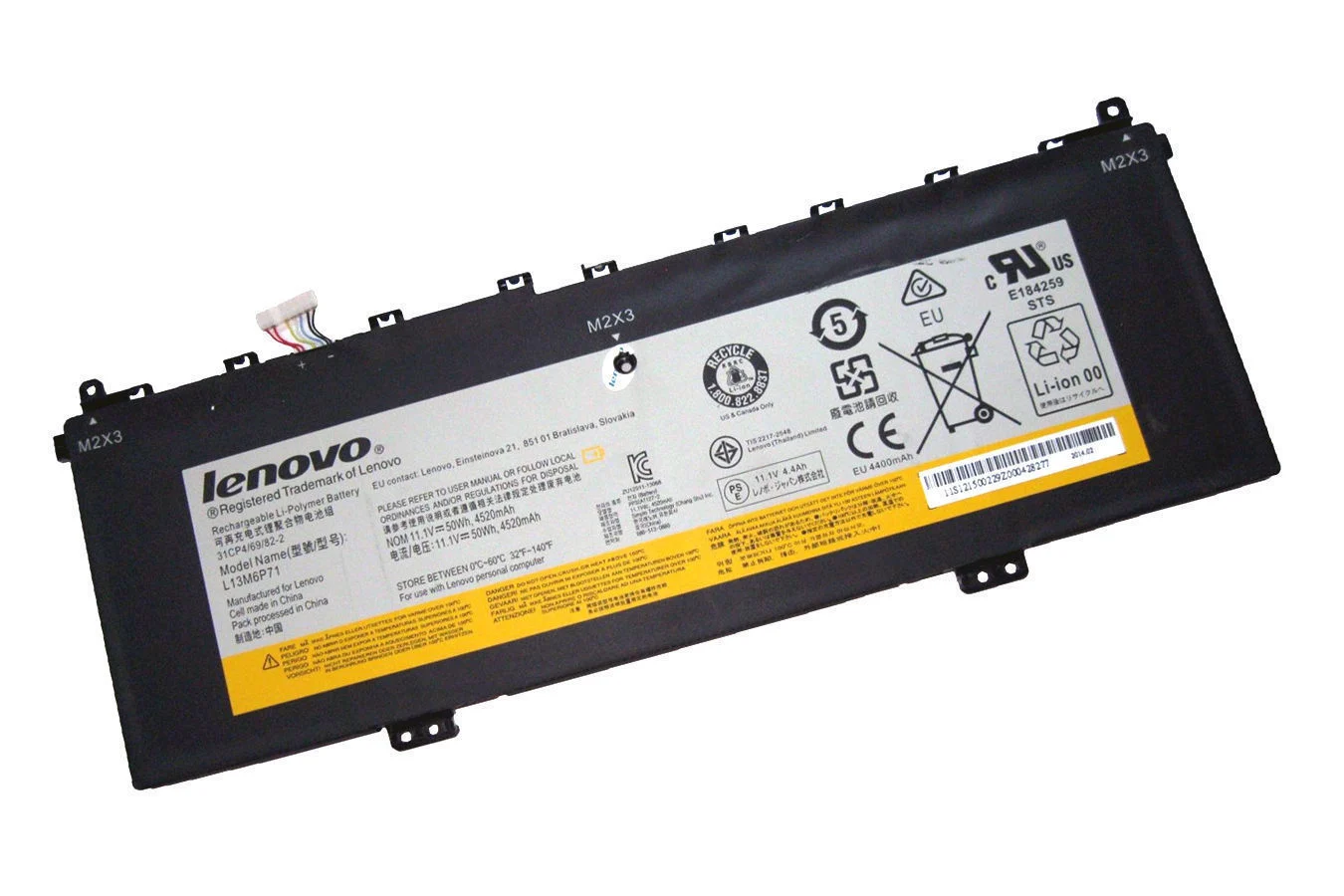 Ảnh tin Pin laptop Lenovo IdeaPad Yoga 2 13 – L13M6P71 L13S6P71 (6 cell ~50 Wh)
