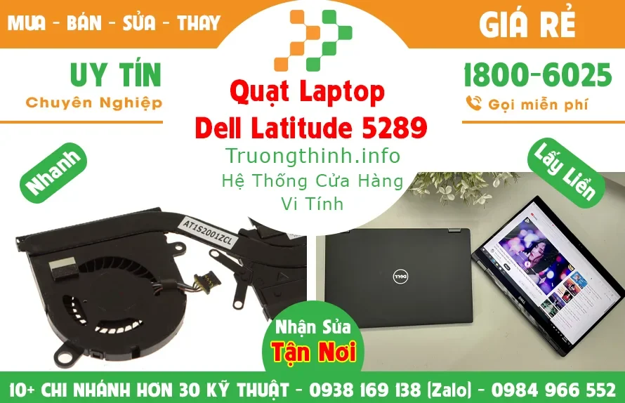 Ảnh tin Quạt Laptop Dell Latitude 5289