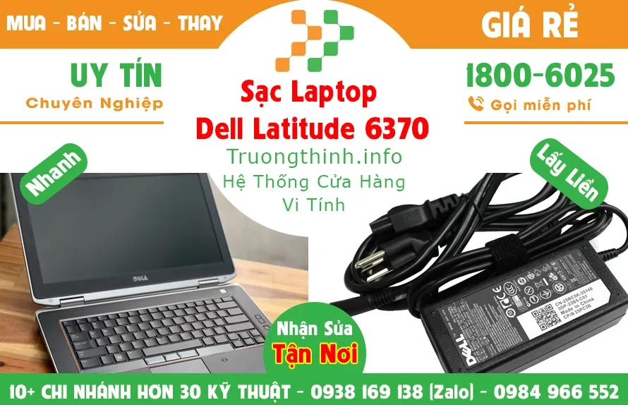 Ảnh tin Sạc Laptop Dell Latitude 6370