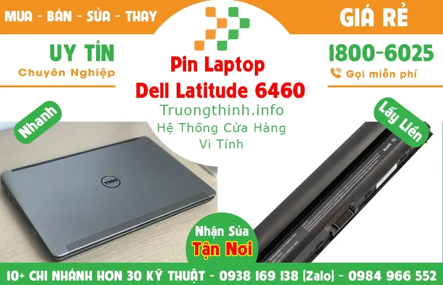 Ảnh tin Pin Laptop Dell Latitude 6460