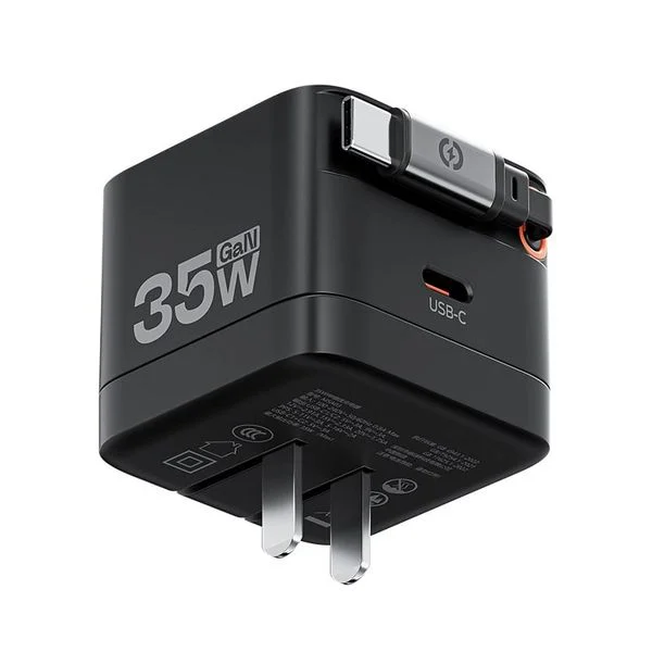 Ảnh tin Củ sạc nhanh Movespeed MSA03 35W | Super GaN, Tích hợp Type C, Đen