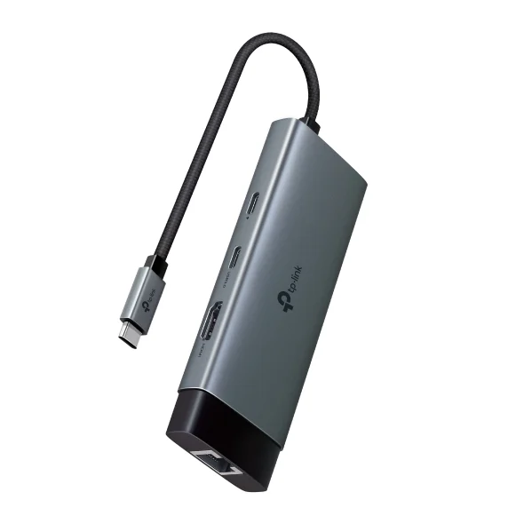 Ảnh tin Hub USB Type-C 6 cổng (6 in 1) TP-Link (UH6120C) | 1× HDMI 4K 60Hz, 1× PD 100W, 1× RJ45 1000Mbps…