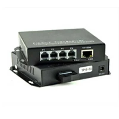 Ảnh tin Converter Quang HDtec 4 RJ11+ 1 RJ45 Lan 100 Mbps