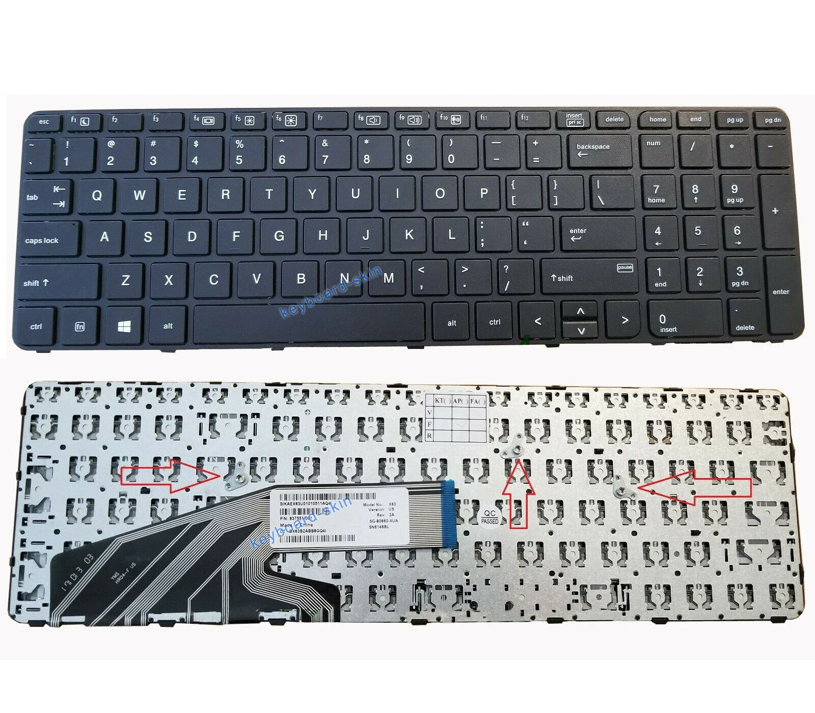 Ảnh tin Bàn phím laptop HP Probook 450 G3, 450 G4, 455 G3, 470 G3, 650 G2, 650 G3, 655 G2, 655 G3 (Không…