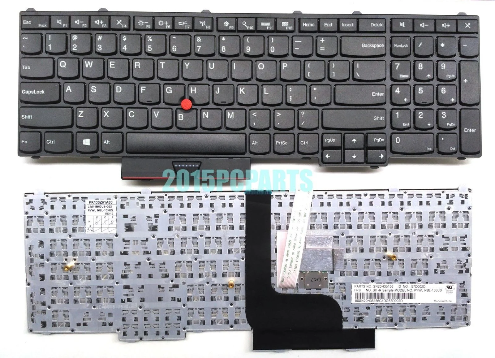 Ảnh tin Bàn Phím Laptop Lenovo ThinkPad P50 P70 Có Chuột (LED, BH 6TH) – P51 P71