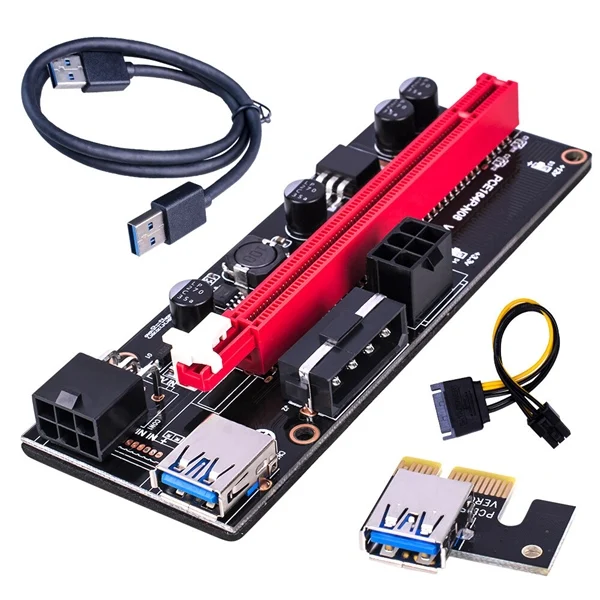 Ảnh tin Cáp Riser PCE164B-N08 Ver009s PCI-E 1X to 16X