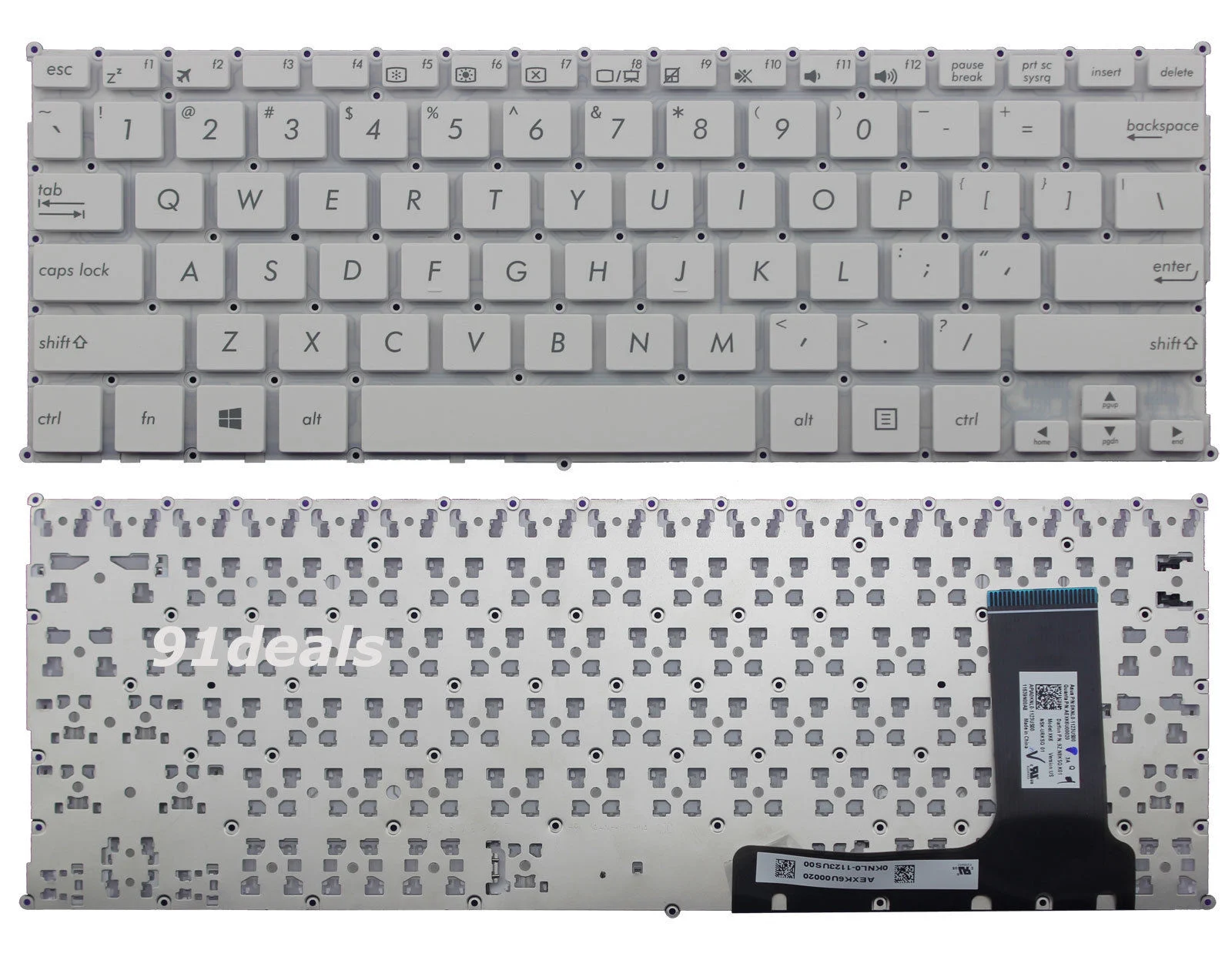 Ảnh tin Bàn phím laptop Asus Eeebook E202S, E202SA, E202M, E202MA, E203N, E203M, TP200, E205, E205S màu…