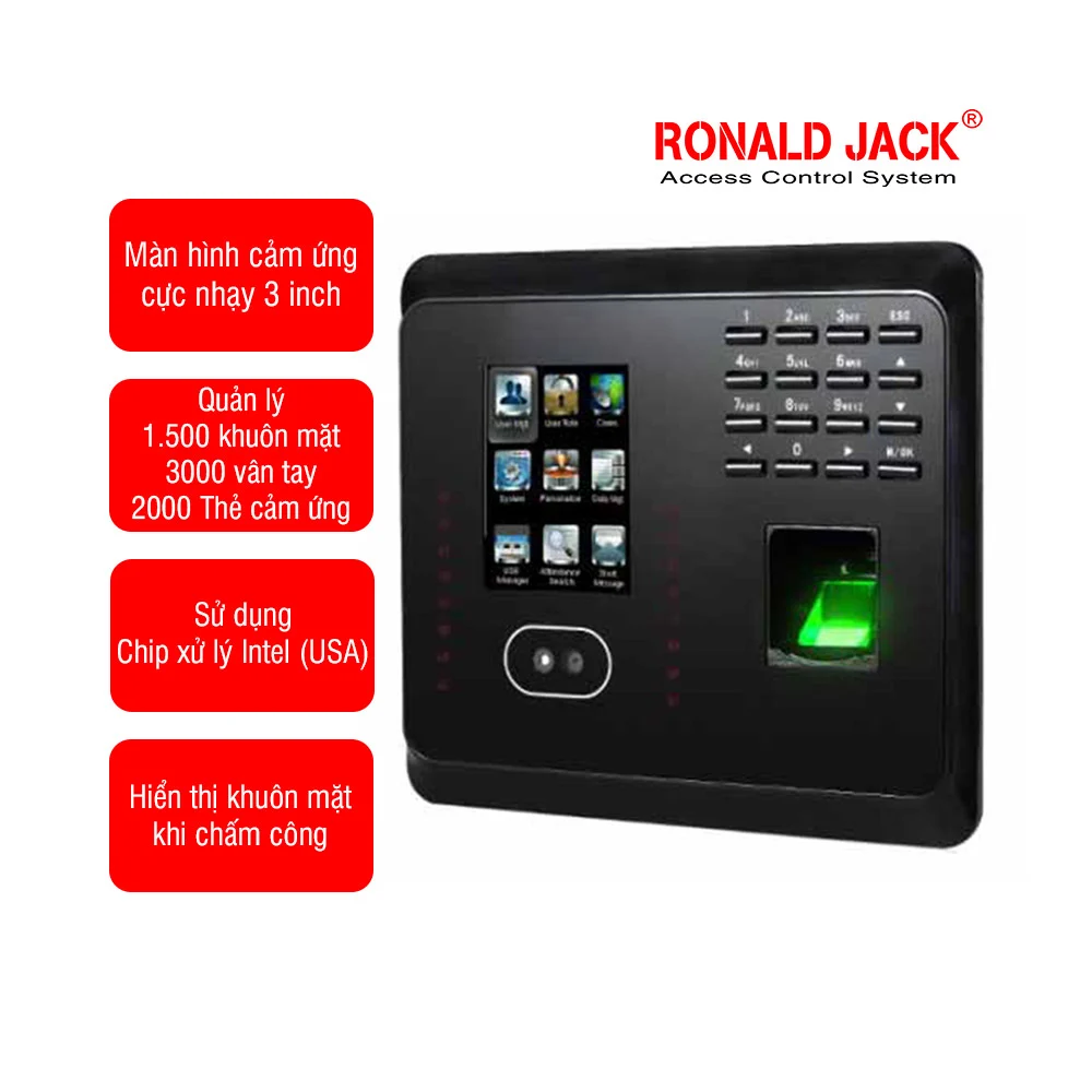 Ảnh tin Máy chấm công khuôn mặt RONALD JACK MB300