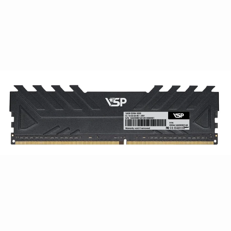 Ảnh tin RAM PC VSP 16GB DDR4 | (1x16GB), 3200MHz, Intel/AMD DDR4-16GDDR0172