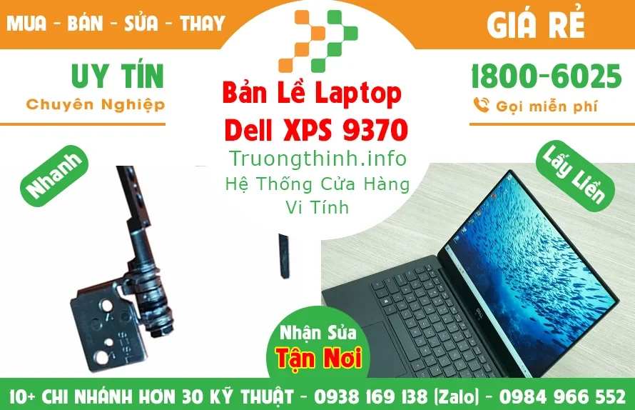 Ảnh tin Bản Lề Laptop Dell XPS 9370