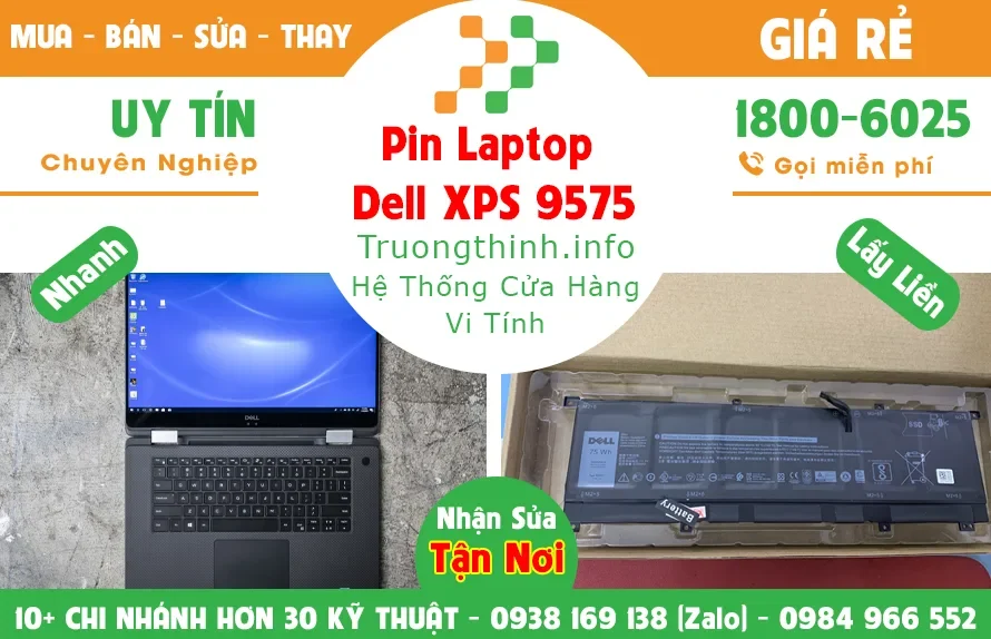 Ảnh tin Địa Điểm Bán Pin Laptop Dell XPS 9575