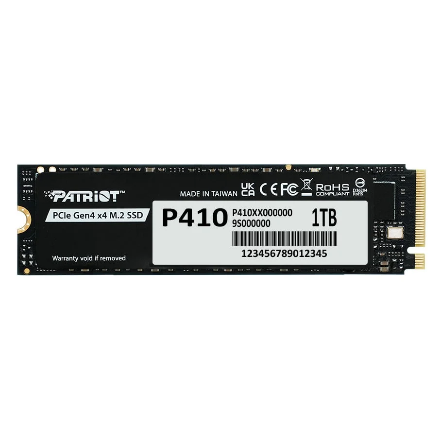 Ảnh tin Ổ cứng SSD Patriot P410 1TB | PCIe Gen4 x4 NVMe, M.2 2280 (P410P1TBM28H)