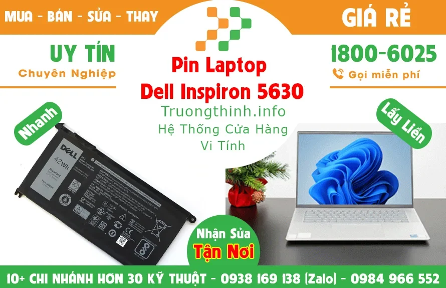 Ảnh tin Pin Laptop Dell Inspiron 5630