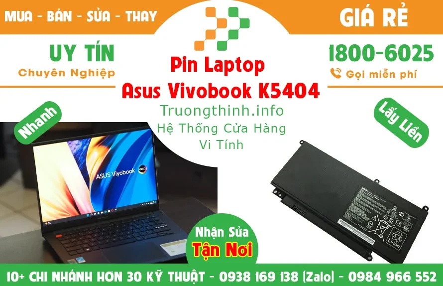 Ảnh tin Pin Laptop Asus Vivobook K5404