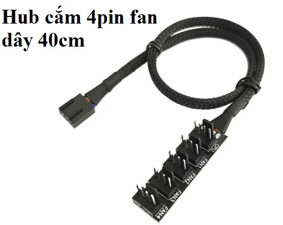 Ảnh tin Hub Cắm 4pin Fan dây 40cm