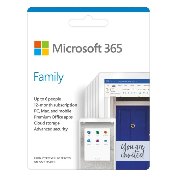 Ảnh tin Microsoft 365 Family 32/64bit 1 năm 6 user Win/Mac