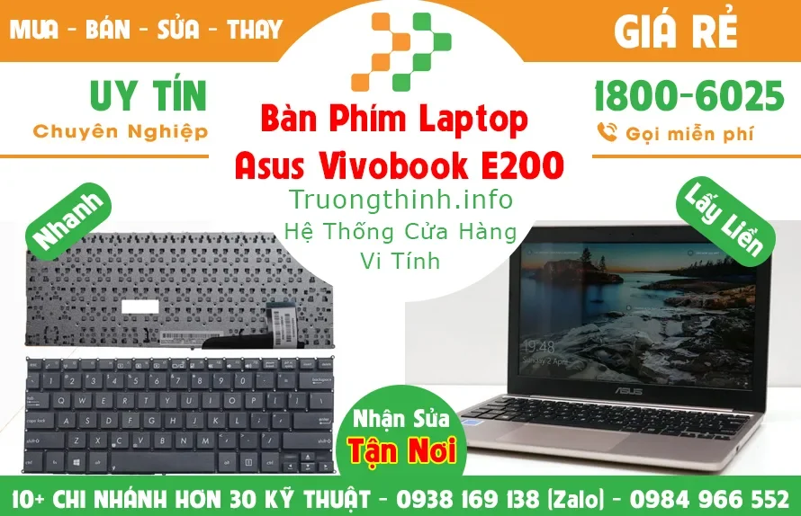 Ảnh tin Bàn Phím Laptop Asus Vivobook E200