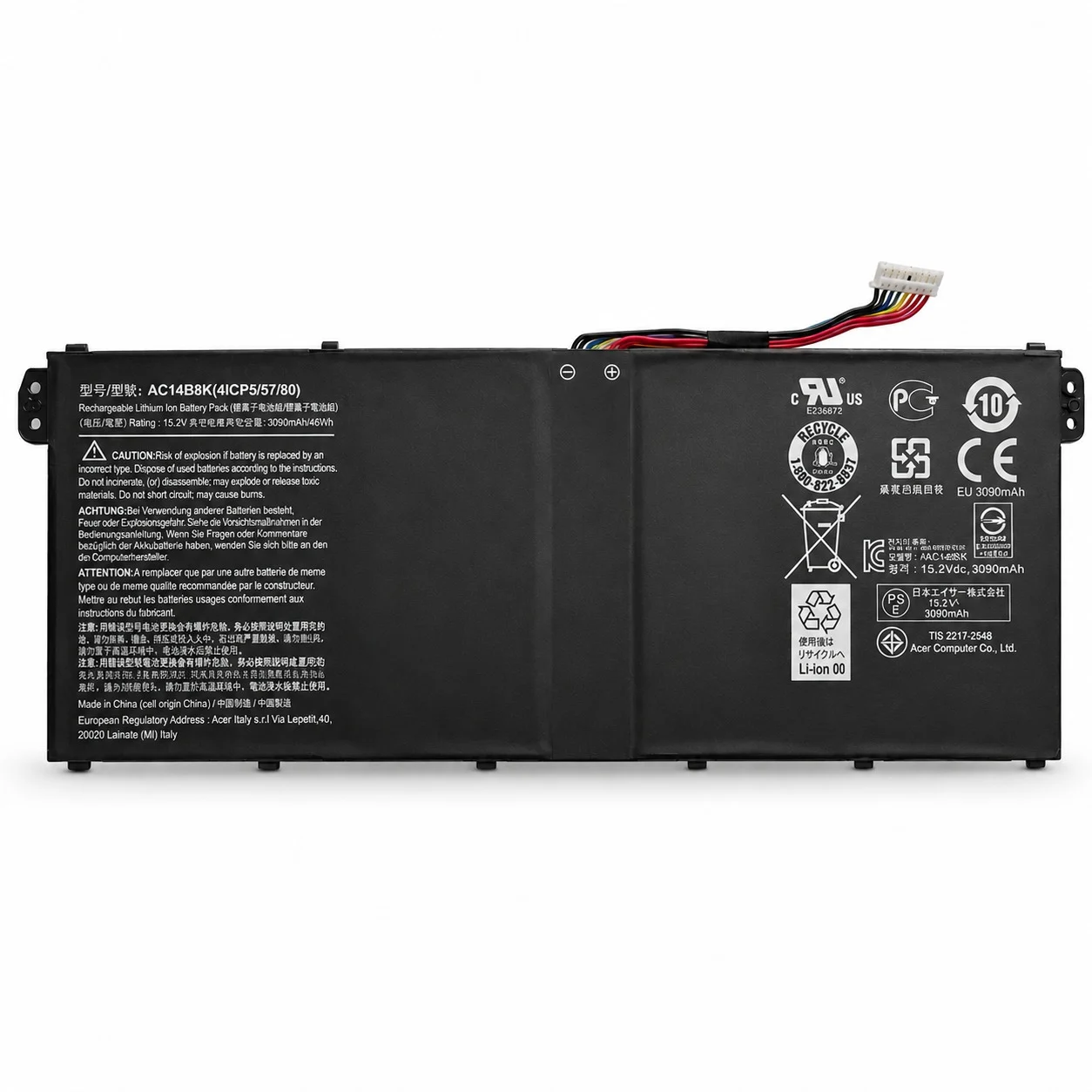 Ảnh tin Pin laptop Acer Aspire V3‑371, Aspire 5 A515‑51, Nitro 5 AN515‑51… – AC14B8K (4 cell)