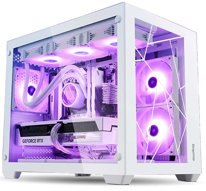 Ảnh tin Vỏ Case Segotep LUMI II WHITE TYPE-C (MATX/Mid Tower/Màu Trắng)
