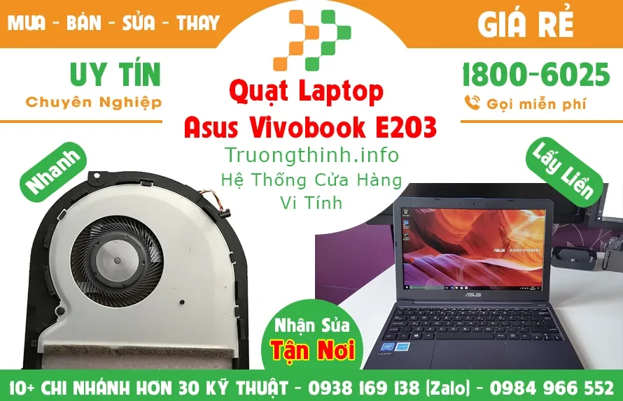 Ảnh tin Quạt Laptop Asus Vivobook E203