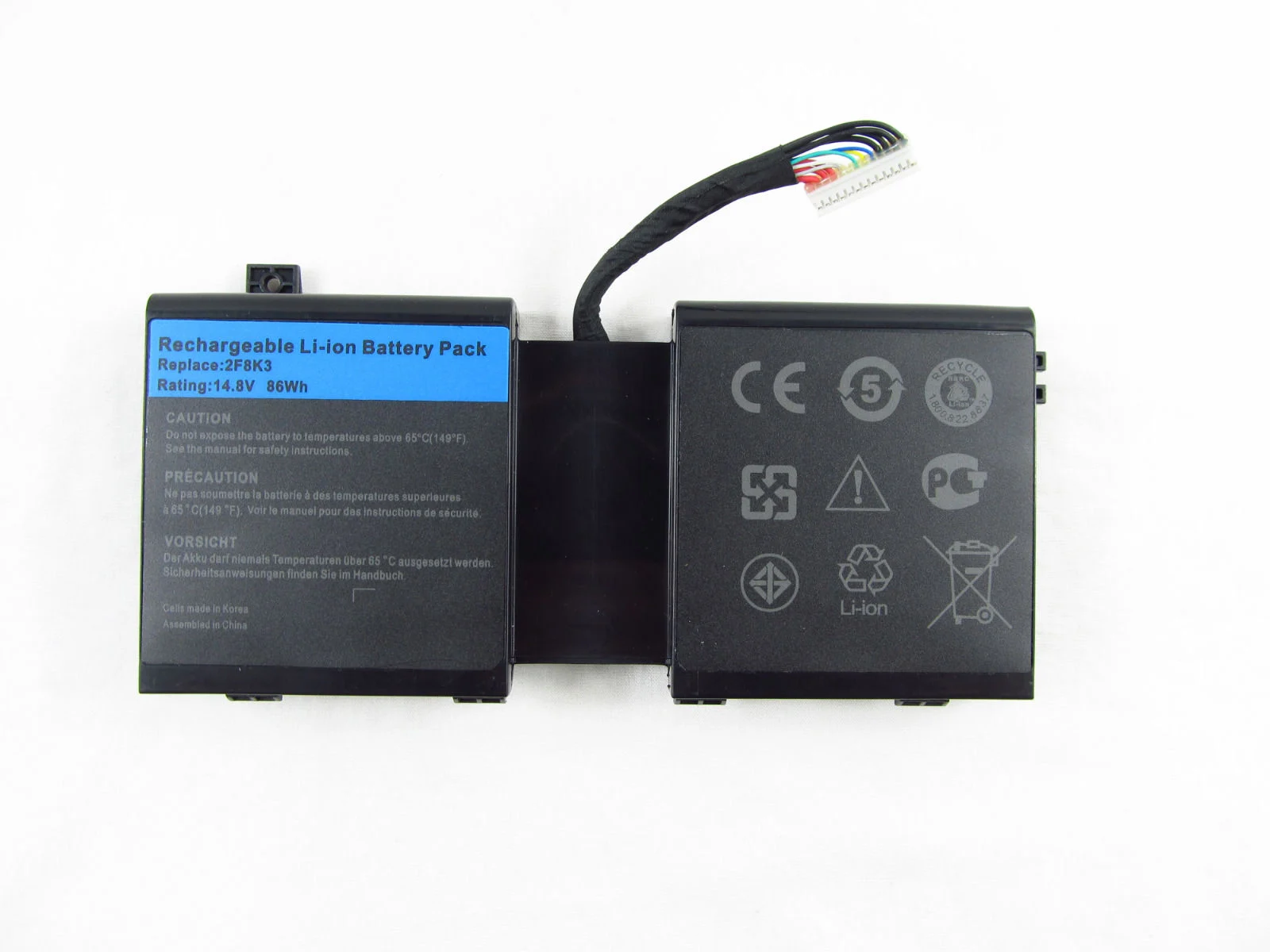 Ảnh tin Pin laptop Alienware 17 18 M17x R5 M18x R3 2F8K3 86 Wh (8 cell)