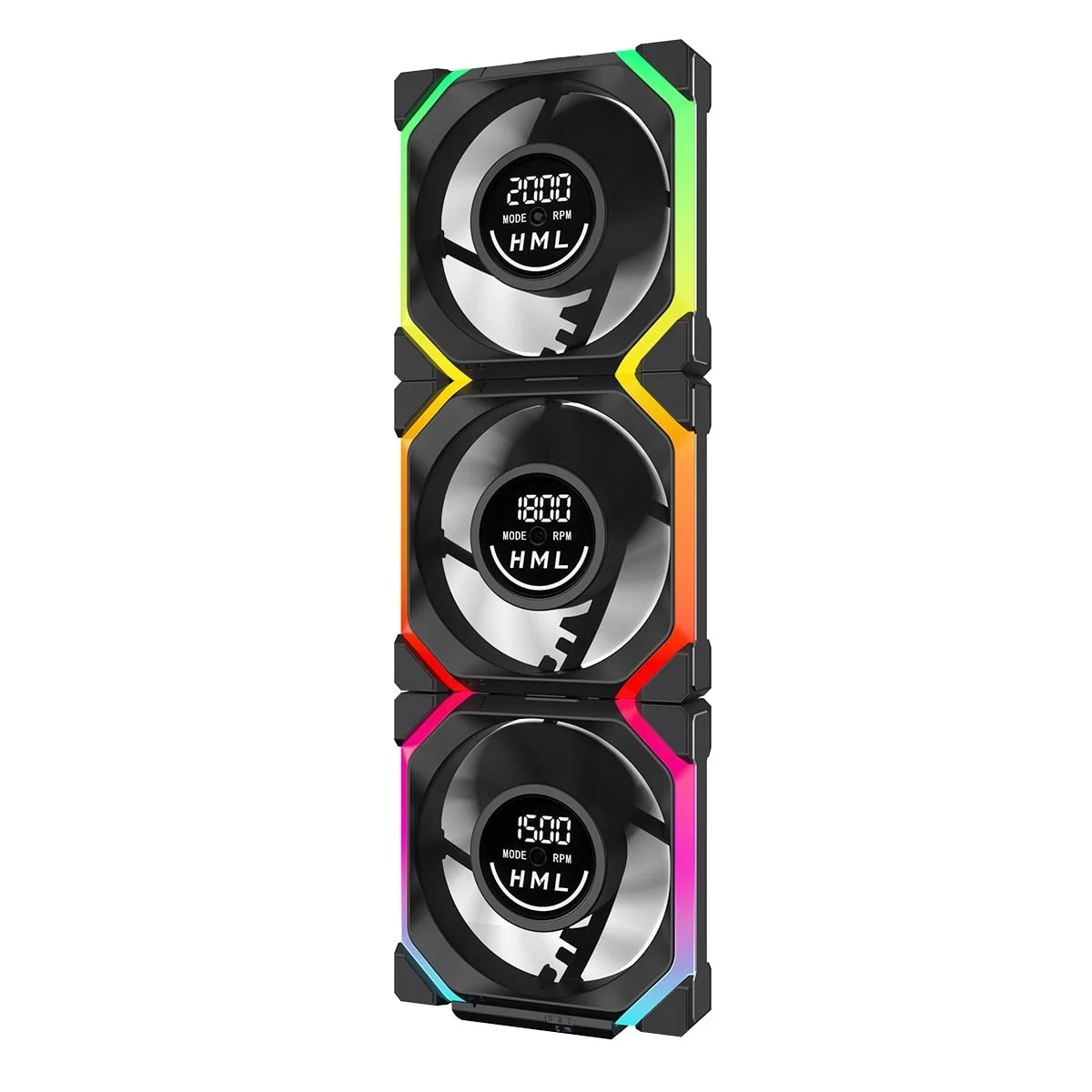 Ảnh tin Quạt tản nhiệt PC Leopard Galaxy V2 | Kit 3 Fan 120mm, ARGB, Gió ngược, Đen