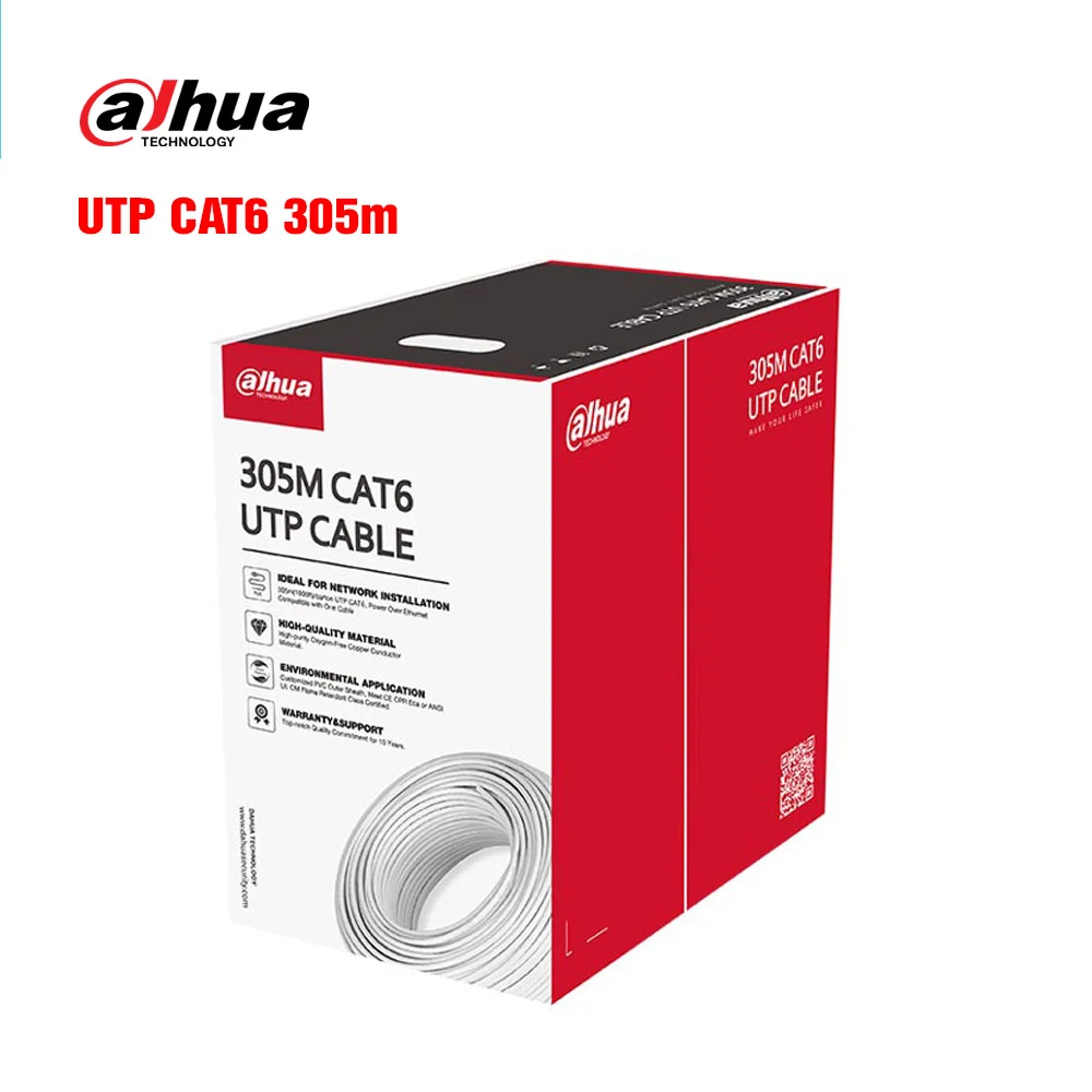 Ảnh tin Cáp mạng UTP CAT.6 305m DAHUA DH-PFM920I-6UN-CN (Vỏ màu Trắng)