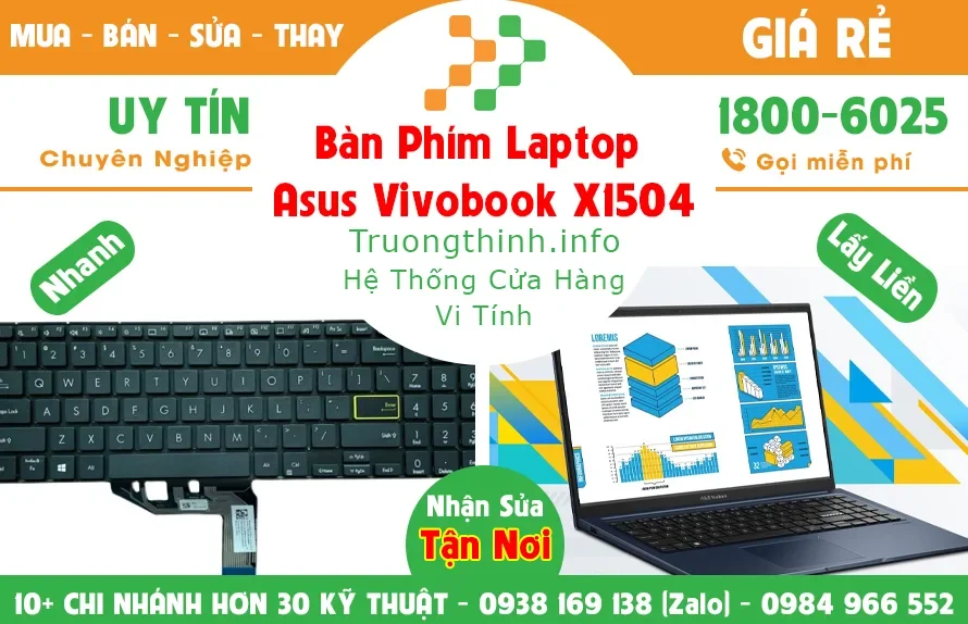 Ảnh tin Bàn Phím Laptop Asus Vivobook X1504