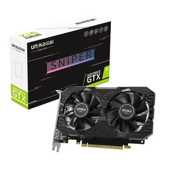 Ảnh tin Card màn hình NVIDIA GeForce GTX 1650 Unika Super Sniper V2 | 4GB GDDR6, 896 CUDA, 300W
