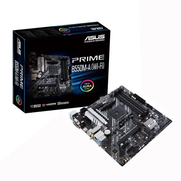 Ảnh tin Mainboard ASUS Prime B550M-A Wifi DDR4 | AM4, mATX, 4 khe RAM