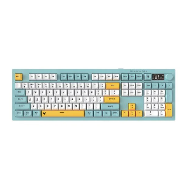 Ảnh tin Bàn Phím Giả Cơ Không Dây VSP VK05 Plus| 3 Mode, Min-White-Yellow (KM04-VK05PL0164)