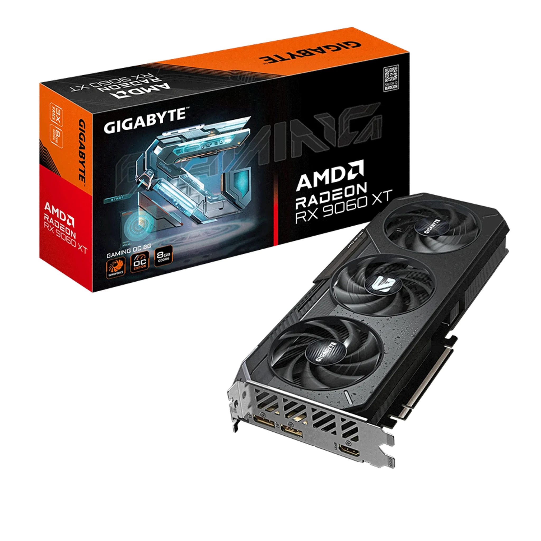Ảnh tin Card màn hình Radeon RX 9060 XT Gigabyte Gaming OC | 8GB GDDR6, 2048, 450W