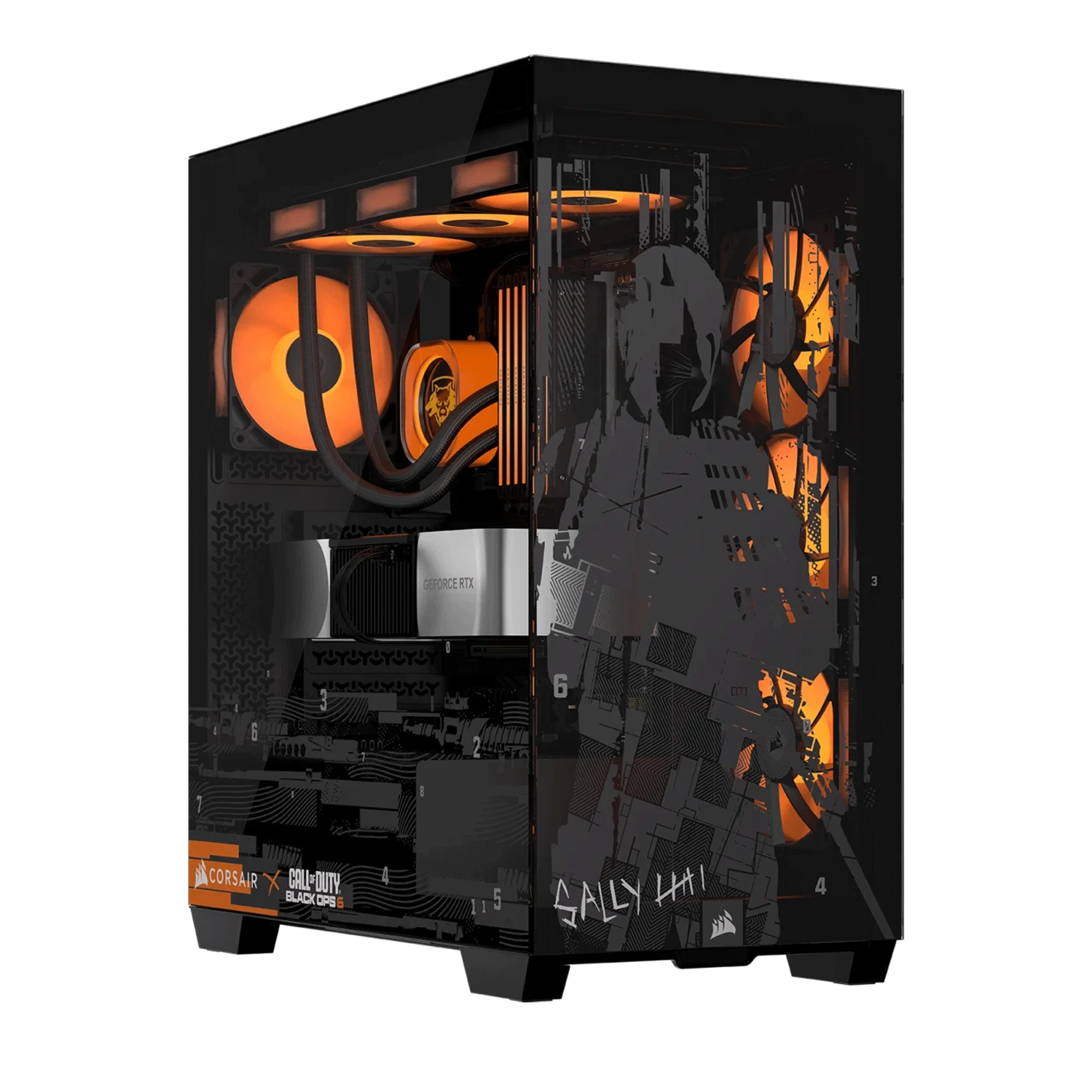 Ảnh tin Case Gaming Corsair 3500X Mid-Tower Call Of Duty Black OPS | No Fan, Đen